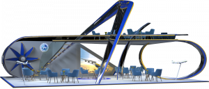 Creative exhibition stand design in Dubai by spinners creative agency